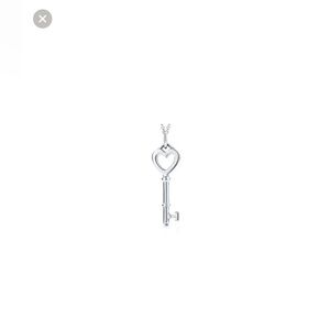 Tiffany & Co. heart key pendant with chain